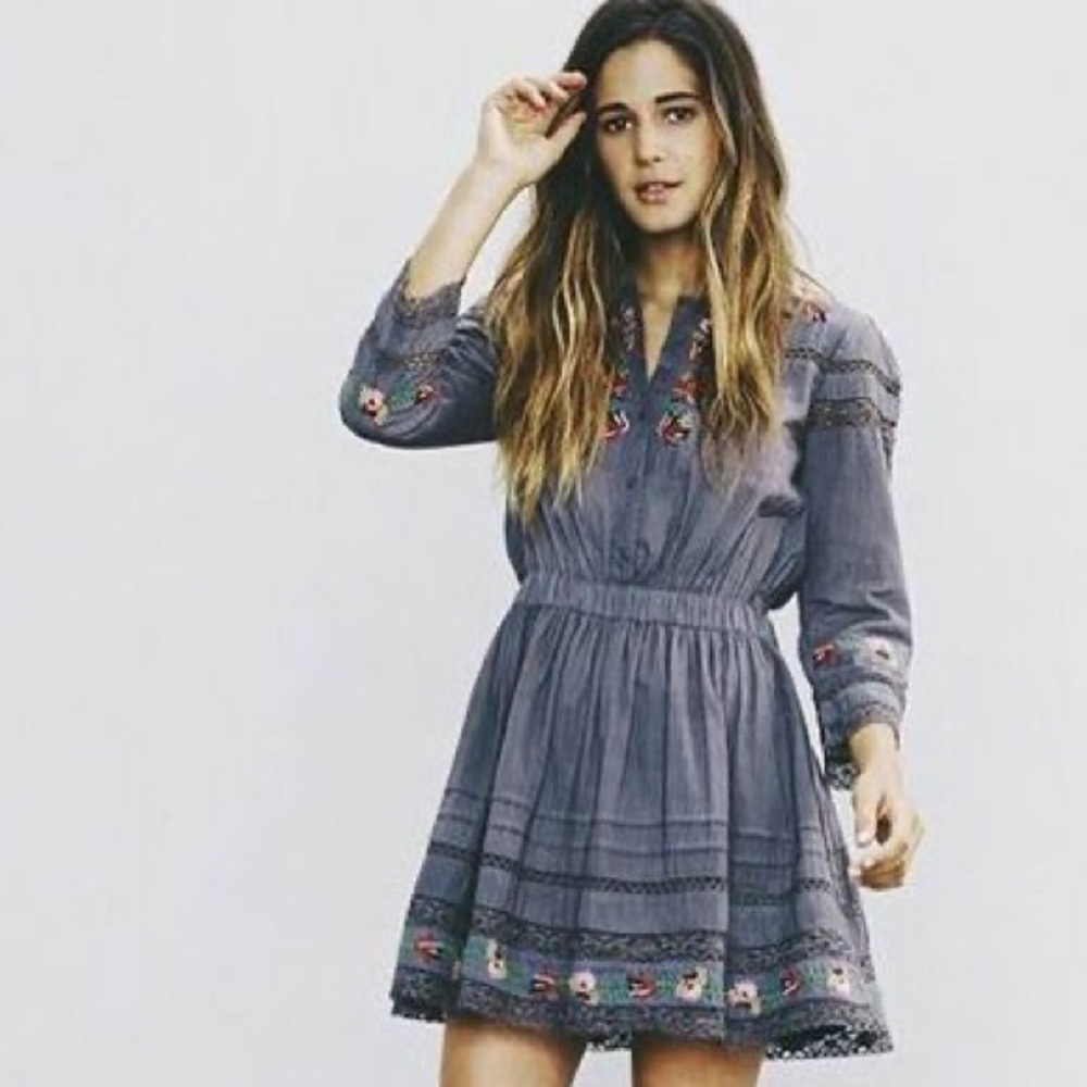 Tularosa Giles Embroidered dress